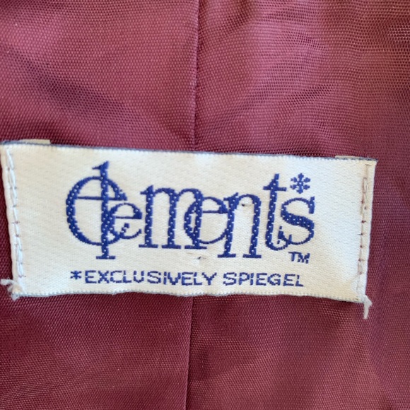 Vintage Elements by Spiegel Plaid Wool Jacket with Fringe - Picture 7 of 7